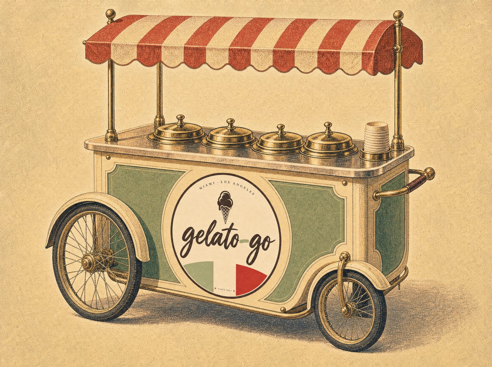 The Cart — premium vintage gelato cart